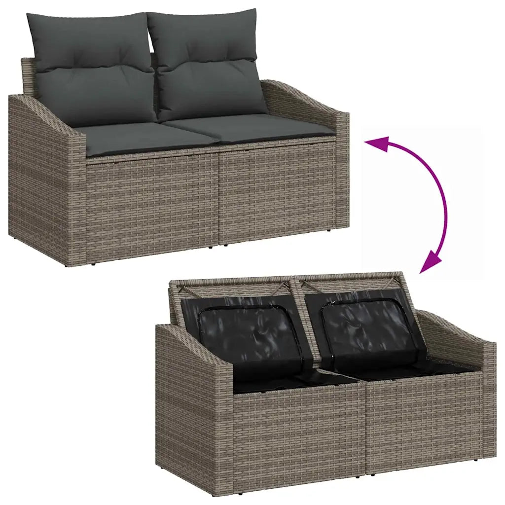 Set di divani con cuscino 6 pcs polyrattan 3360650