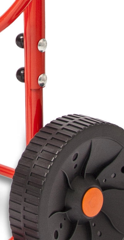 Carrello Avvolgitubo Manuale 80 mt in Acciaio Agrati Rosso