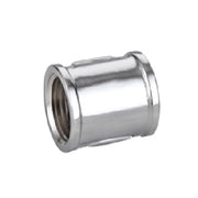 MANICOTTO DIRITTO FF IN OTTONE CROMO IBP- 3/8 -CONF- FAIDF- pezzi 1
