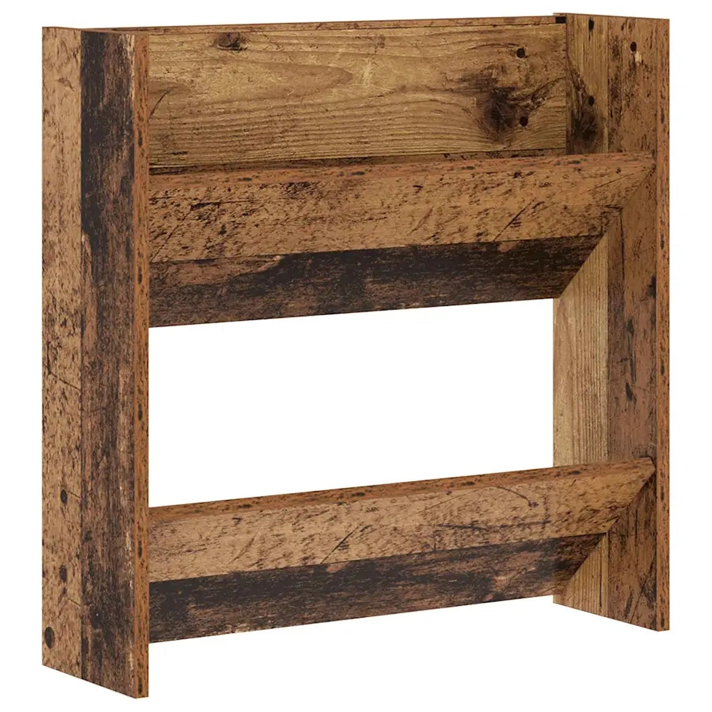 Mobile per scarpe 2 pz-Set di 2 Scarpiera Legno vecchio 60 x 18 x 60 cm