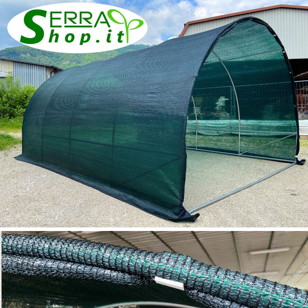 Serra Tunnel Easy SOL 3,5x9m con rete ombreggiante