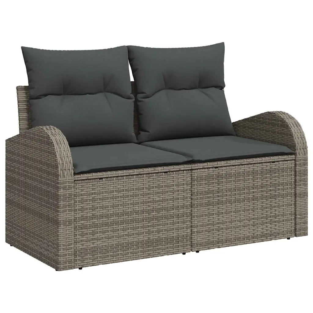 Set Divano da Giardino con cuscino 7 pcs Grigio 3349530