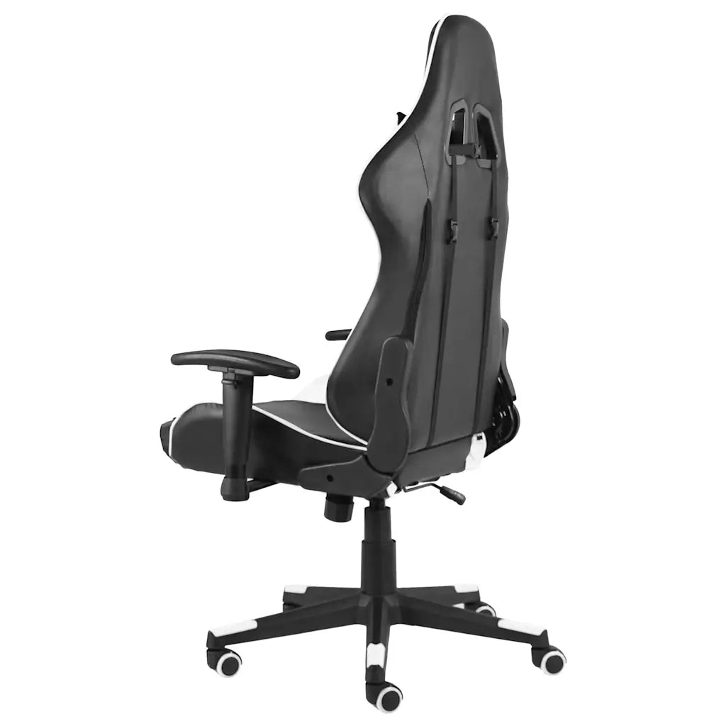Sedia da Gaming Girevole Bianca in PVC 20495