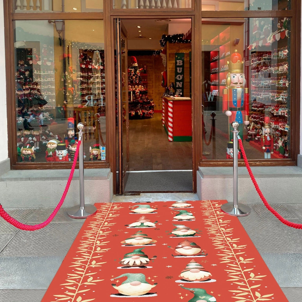 Passatoia Natalizia Tappeto Corsia Ingresso Natale Marciapiede Interno Esterno 100x2500 Cm (A)
