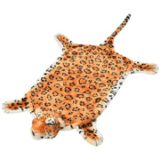 Tappeto di Peluche a Forma di Leopardo 139 cm Marrone 80170