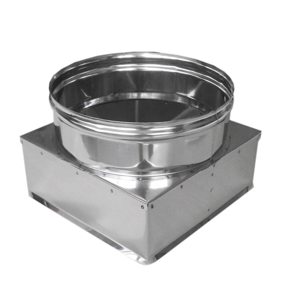 RIDUZIONE QUADRA-TONDA ACCIAIO INOX- Da 200x200 a 200- DK- pezzi 1
