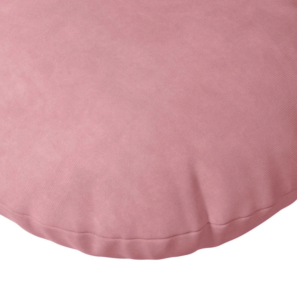 Cuscini per Seduta 2 pcs Rosa Ø30 x 13 cm Velluto 42014104