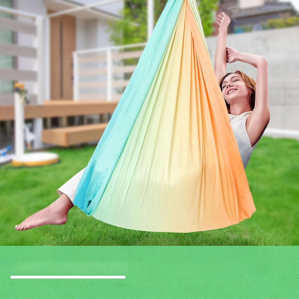 Amaca a dondolo elastica per bambini 280 x 150 cm
