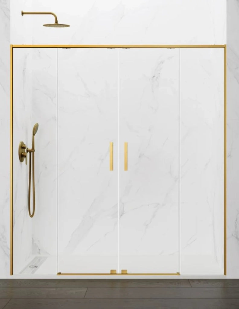 Porta doccia scorrevole 2+2 ABANTE (TWENTY) 170 cm Profilo Oro