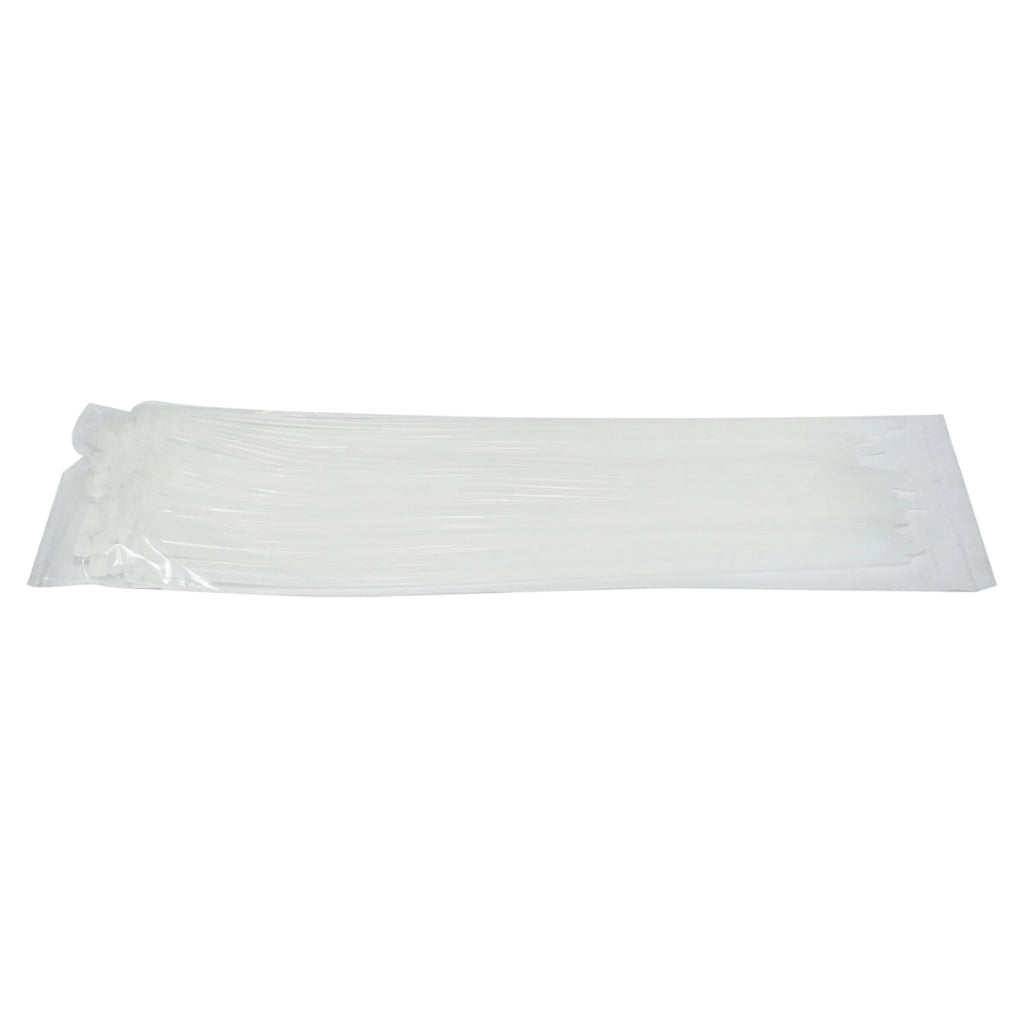 Fascette in plastica 4.8×360 mm – bianche – set da 100 pezzi Breckner Germany