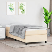Struttura Letto a Rete a Molle Crema 100x200 cm in Tessuto 3120843