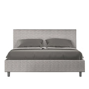 Letto Matrimoniale 160x190 cm con Rete e Contenitore Adele Aragona 1 Bianco
