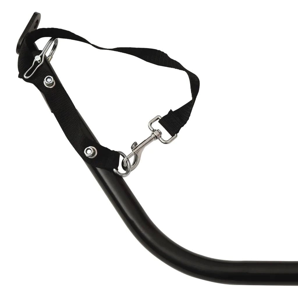 Rimorchio da Bici Nero e Blu 30 kg in Ferro 94121