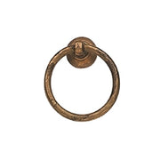 Maniglietta anticata - Ø 37 mm. - anticato