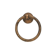 Maniglietta anticata - Ø 37 mm. - anticato