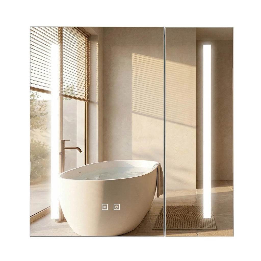 Armadietto Con Specchio Led M1015-60 60x65