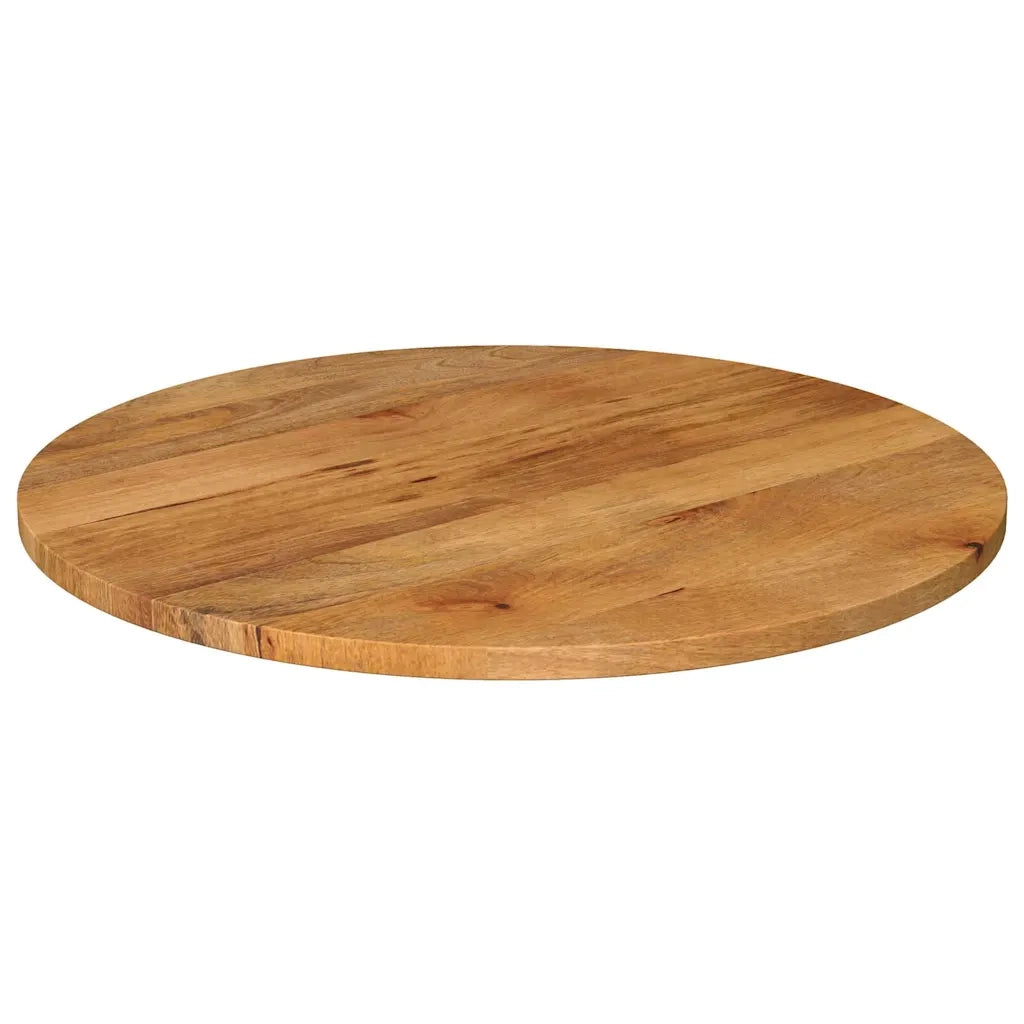 Piano per Tavolo | Superficie Tavolo | Piano Scrivania ? 90x2,5 cm Rotondo in Legno Massello di Mango