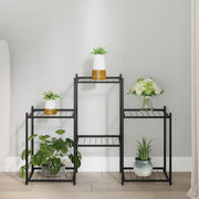 Portafiori 83x25x60 cm Ferro Nero 343125