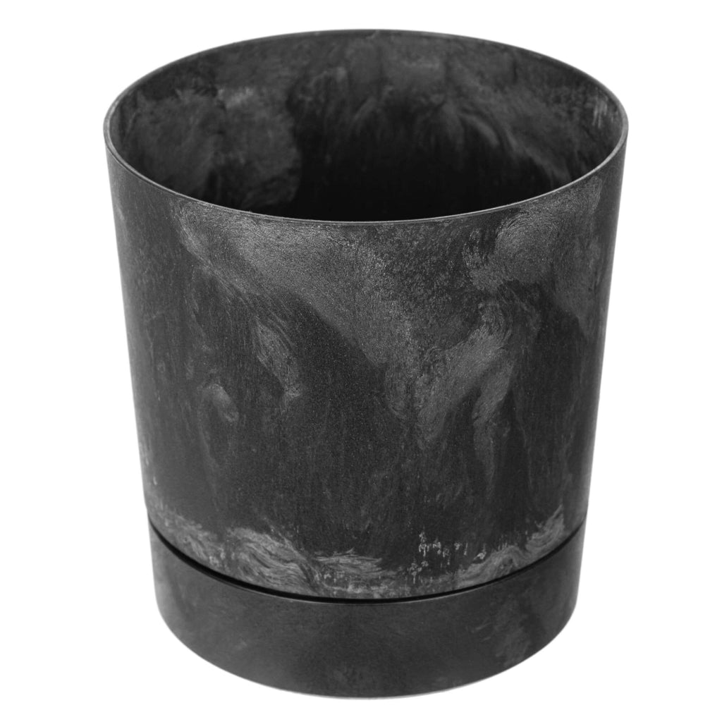 Vaso da fiori KADAX con supporto, rotondo, in plastica, 27,5 cm