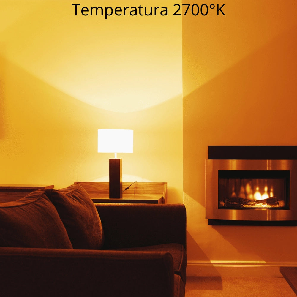 Lampadina led goccia 6 pezzi e27 10.5 watt 2700k risparmio energetico