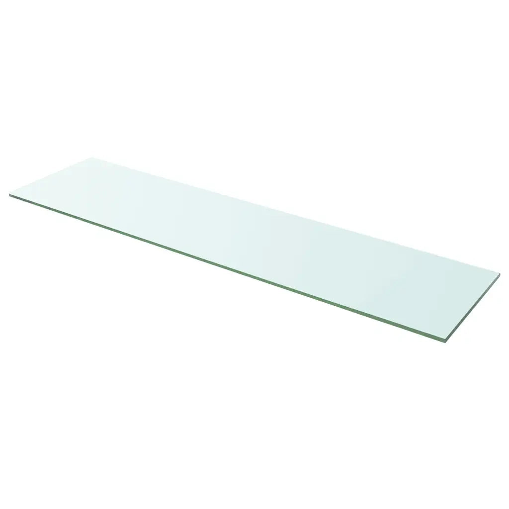 Mensola in Vetro Trasparente 100x25 cm 243845