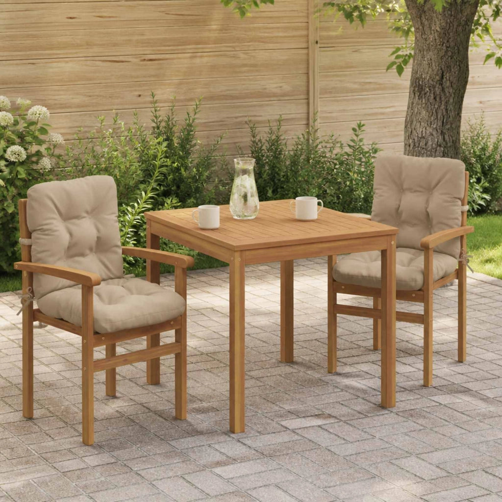 Cuscini per Sedia Alta in 2 Pezzi VIANEN 2 pz 100% Poliestere 953794