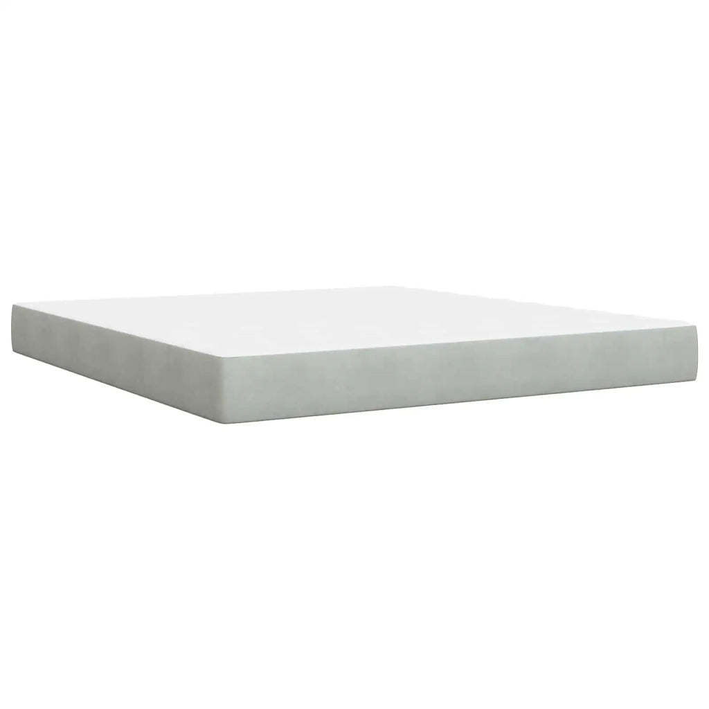 Letto con contenitore LED e materasso Grigio Chiaro 3460086
