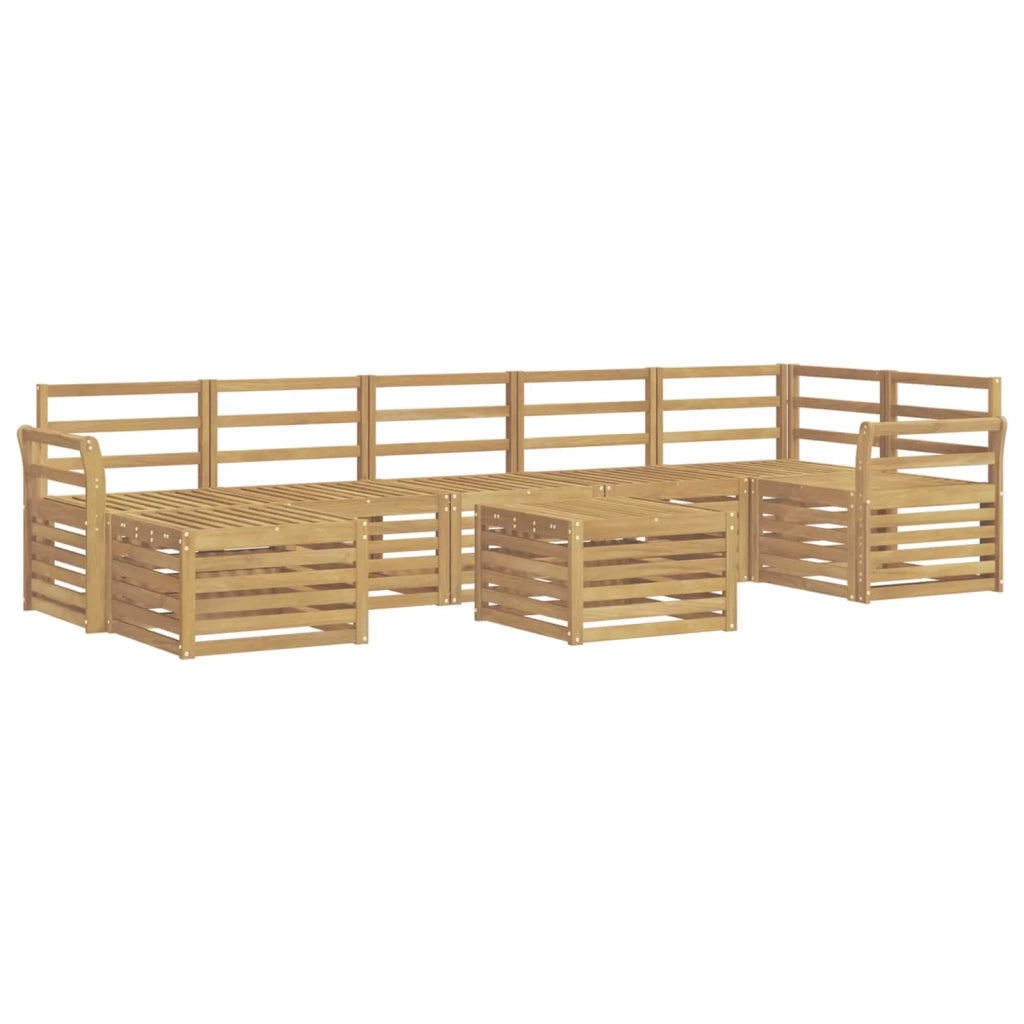 Set di divani da esterno 8 pcs Bianco 59 x 59 x 37 cm 3392234