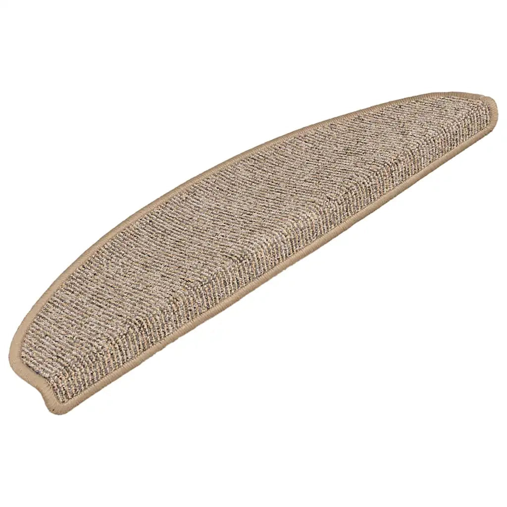 Tappetini per scale 15 pz 65x21x4 cm Marrone Semicircolari 149855