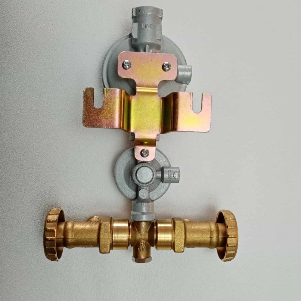 Mini centralina doppio stadio per due bombole gas gpl per caldaia e scaldabagno