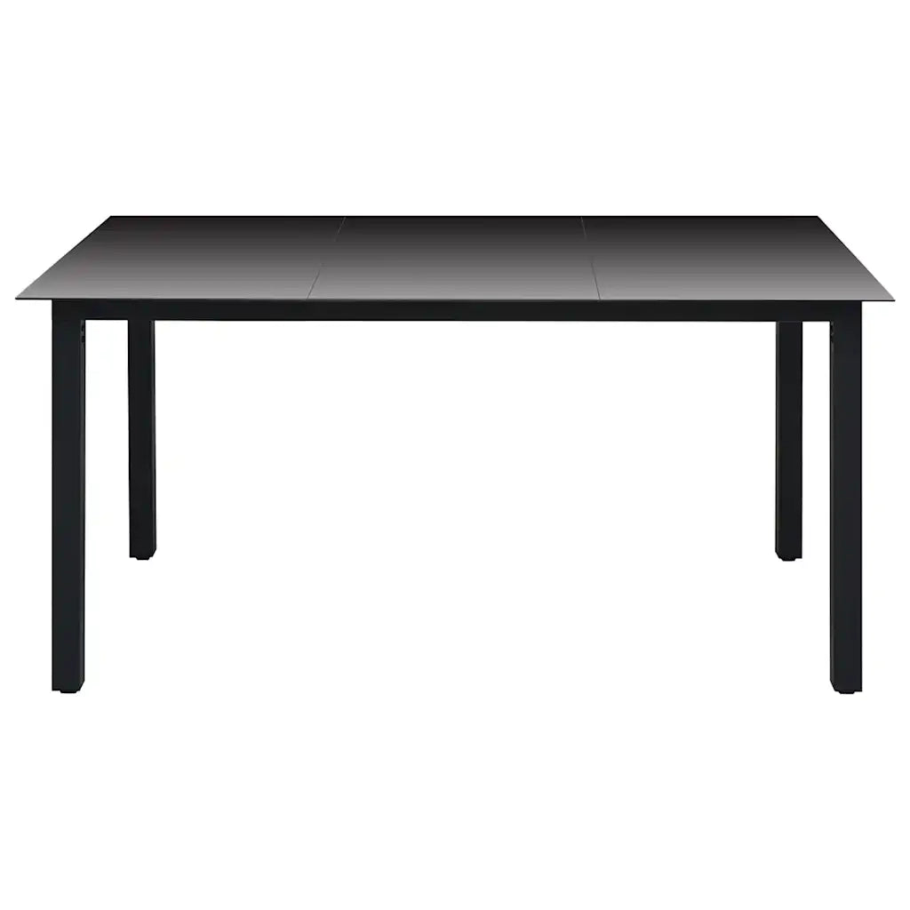 Set da Pranzo da Giardino 5 pz Nero e Marrone 3060072