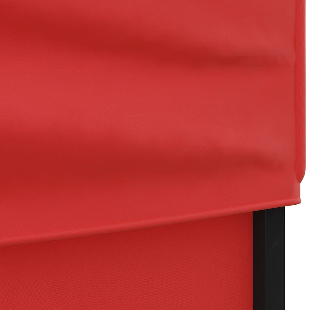 Tenda per Feste Pieghevole con Pareti Laterali Rosso 3x6 m