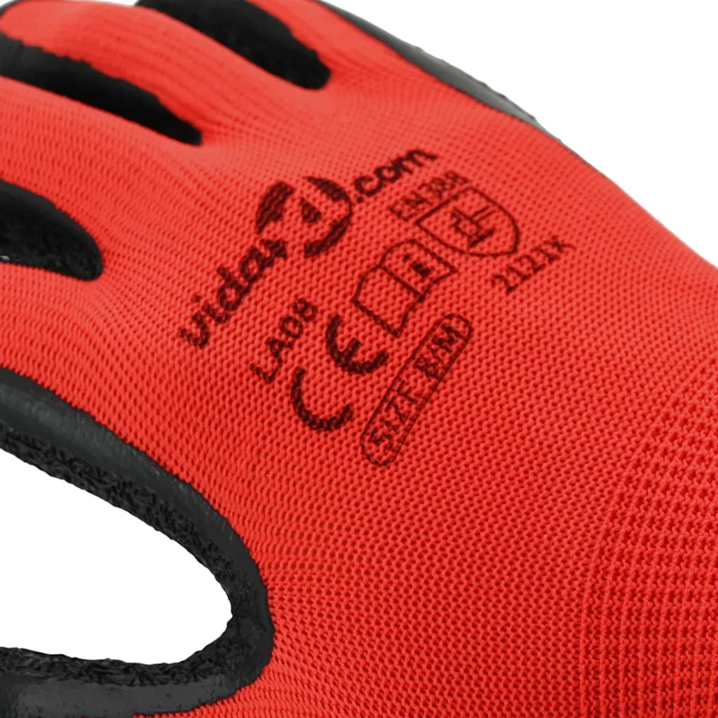 Guanti da Lavoro 24 pz Rosso e Nero 8 / m CFW6547126