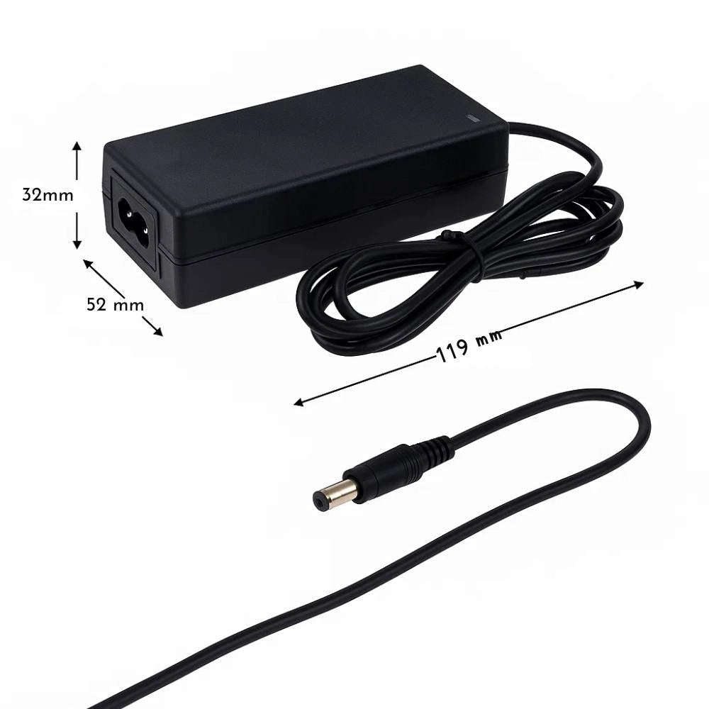 Optonica alimentatore led 24v per interni nero 3 anni di garanzia inclusa *** potenza 36w, confezione 1