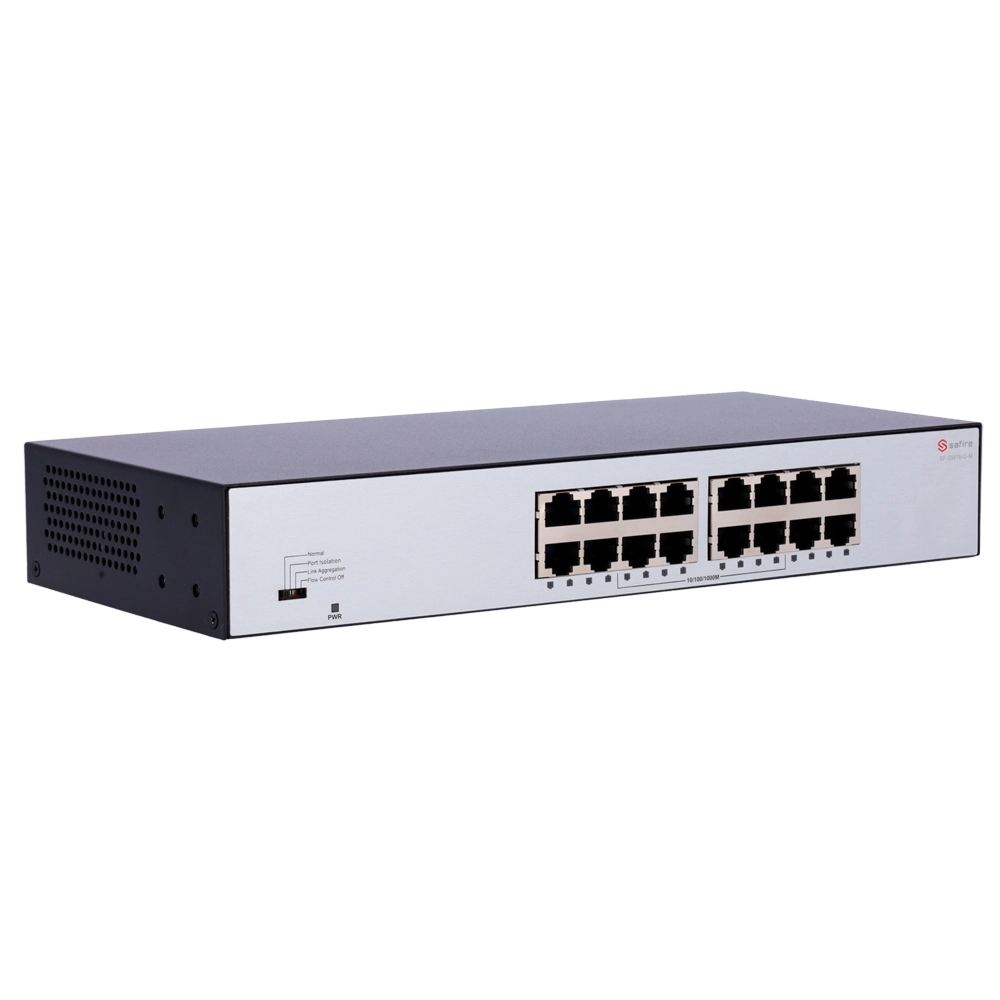 Switch 16 porte Gigabit Safire 10/100/1000 Mbps Plug & Play