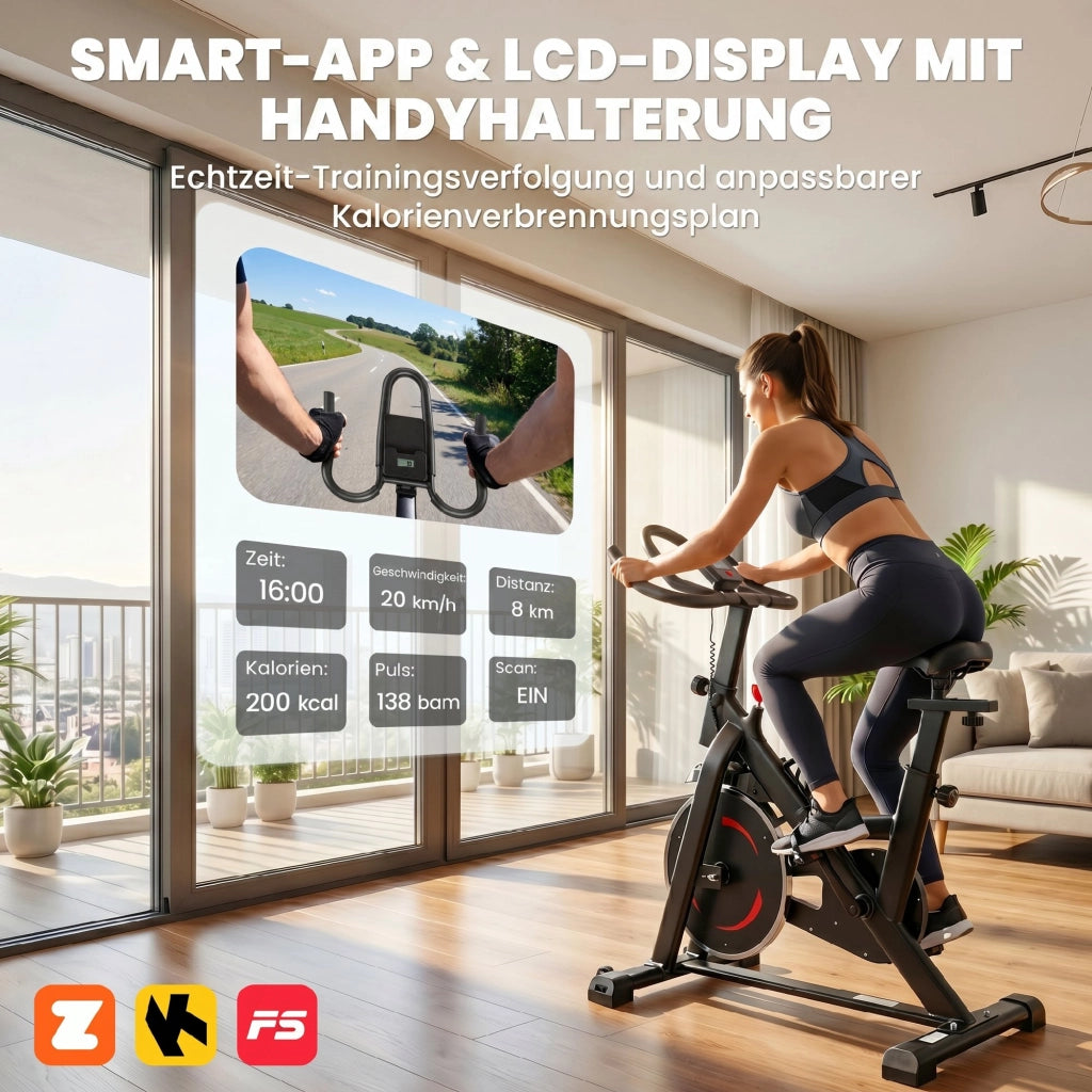 Ciclismo da Interno ¨C Minimal ¨C con App e Monitor LCD