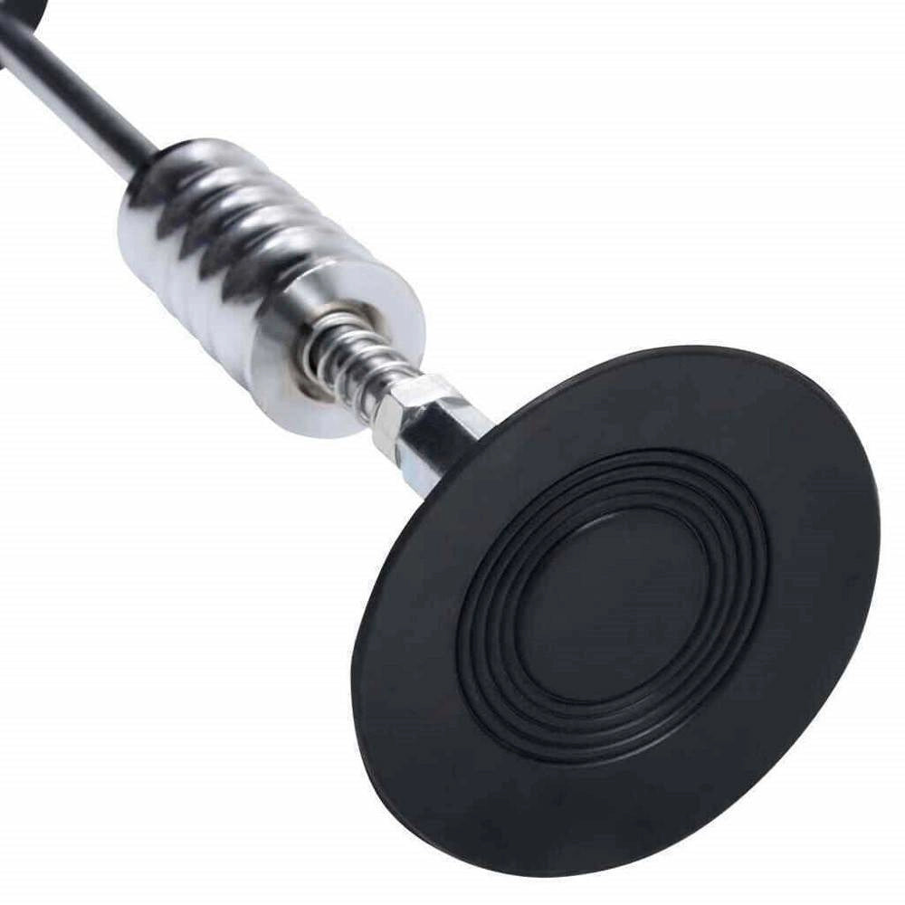Trade Shop - Martello Scorrevole Con Ventosa Molla A Pressione 59 Cm In Acciaio Al Carbonio -