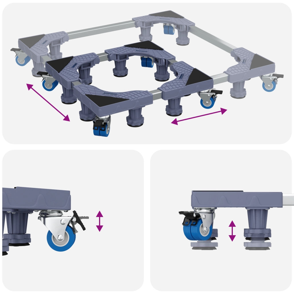 Base per Lavatrice con Ruote Regolabili 250 kg