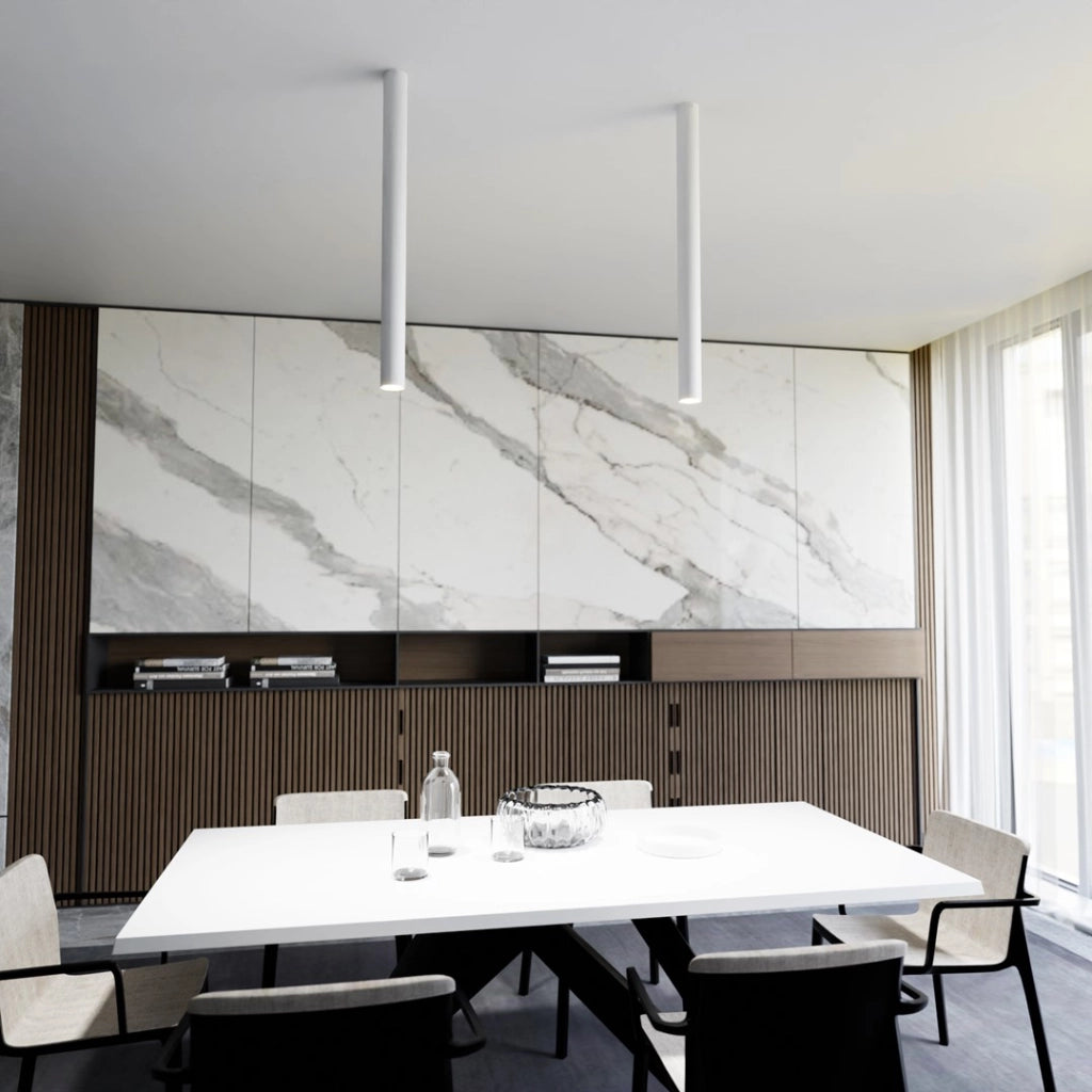 Spot da soffitto bianco tondo 80 cm GU10 8W Emibig