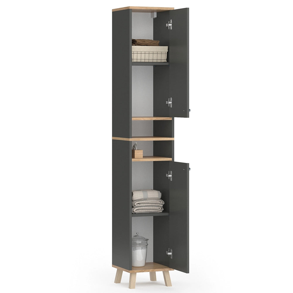 Vicco Mobile bagno alto Antracite 30 x 174 cm