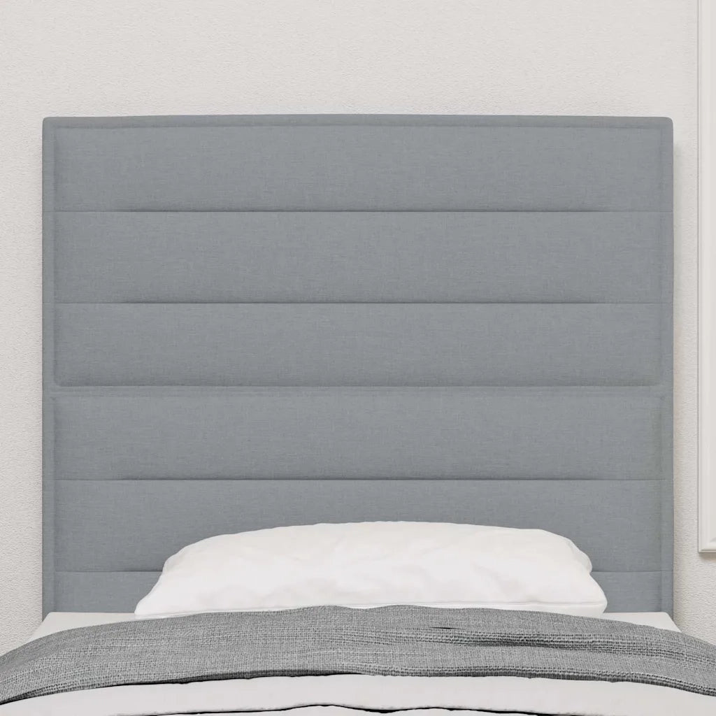 Testiera | Testata Grigio chiaro 100 cm Tessuto