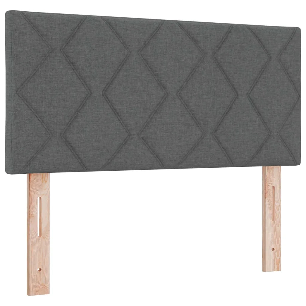 Testiera | Testata Grigio scuro 90 cm Tessuto