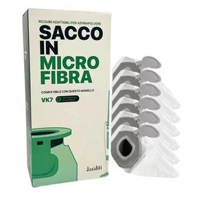 RICAMBIO FOLLETTO SACCO IN MICROFIBRA VK7 PZ.6- 1,0 confezione