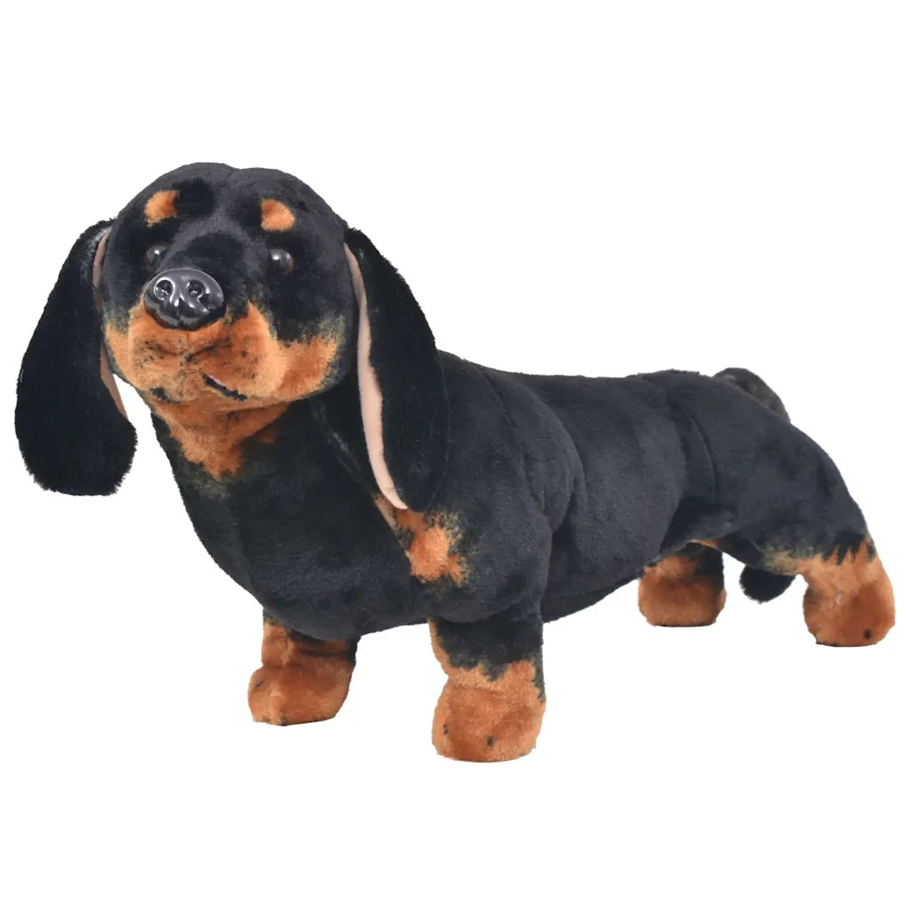 Cane Bassotto in Peluche in Piedi Nero XXL 91333