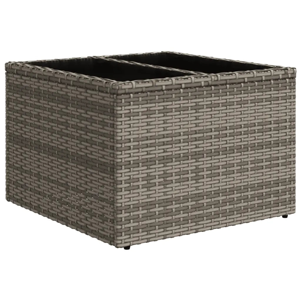 Set Divano da Giardino 10 pz con Cuscini Grigio in Polyrattan 3219450