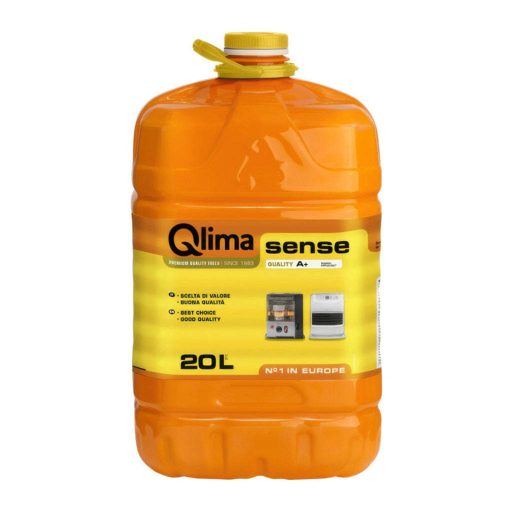 Combustibile Liquido Qlima Sense 20 Litri Inodore per Stufe Qualità A+ con Tappo Sicurezza Bambini