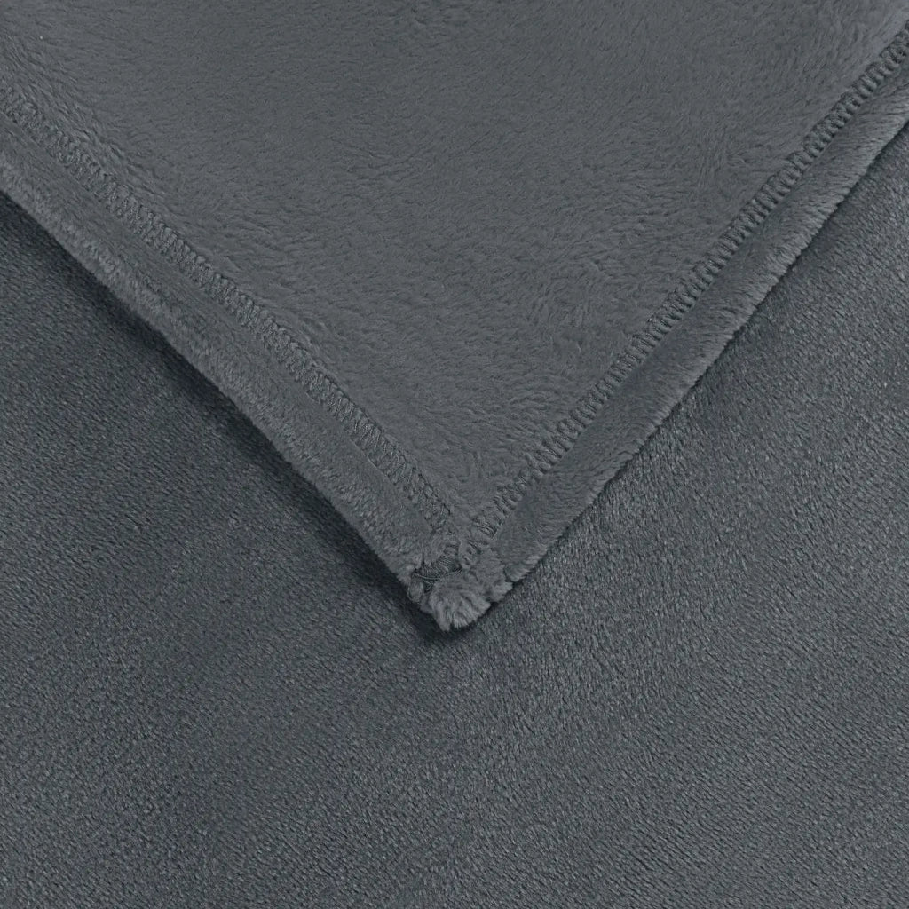 Coperta Grigio scuro 130 x 150 cm Panno 42016765