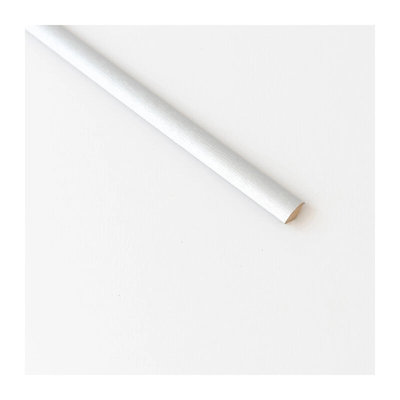 QUARTO DI TONDO 14X14 MM MDF 240 CM ALLUMINIO- 5,0 pz
