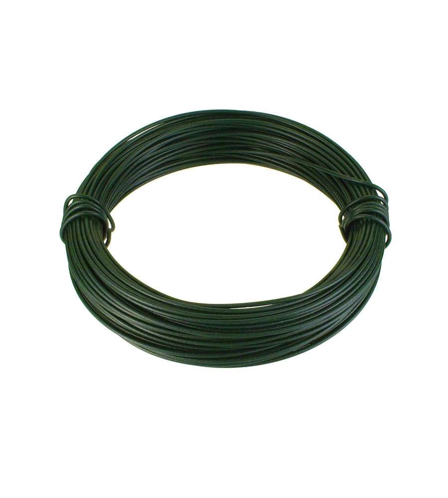 FILO MULTIUSO PLASTIFICATO IN FERRO ZINCATO VERDE mm 2,2x5 mt