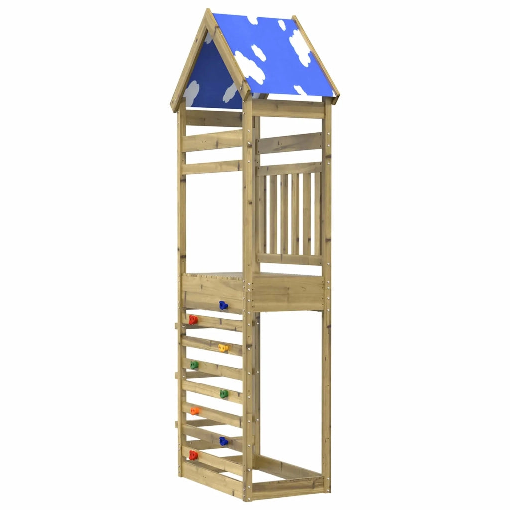Torre da Gioco Marrone Legno Massello Impregnato 3417189